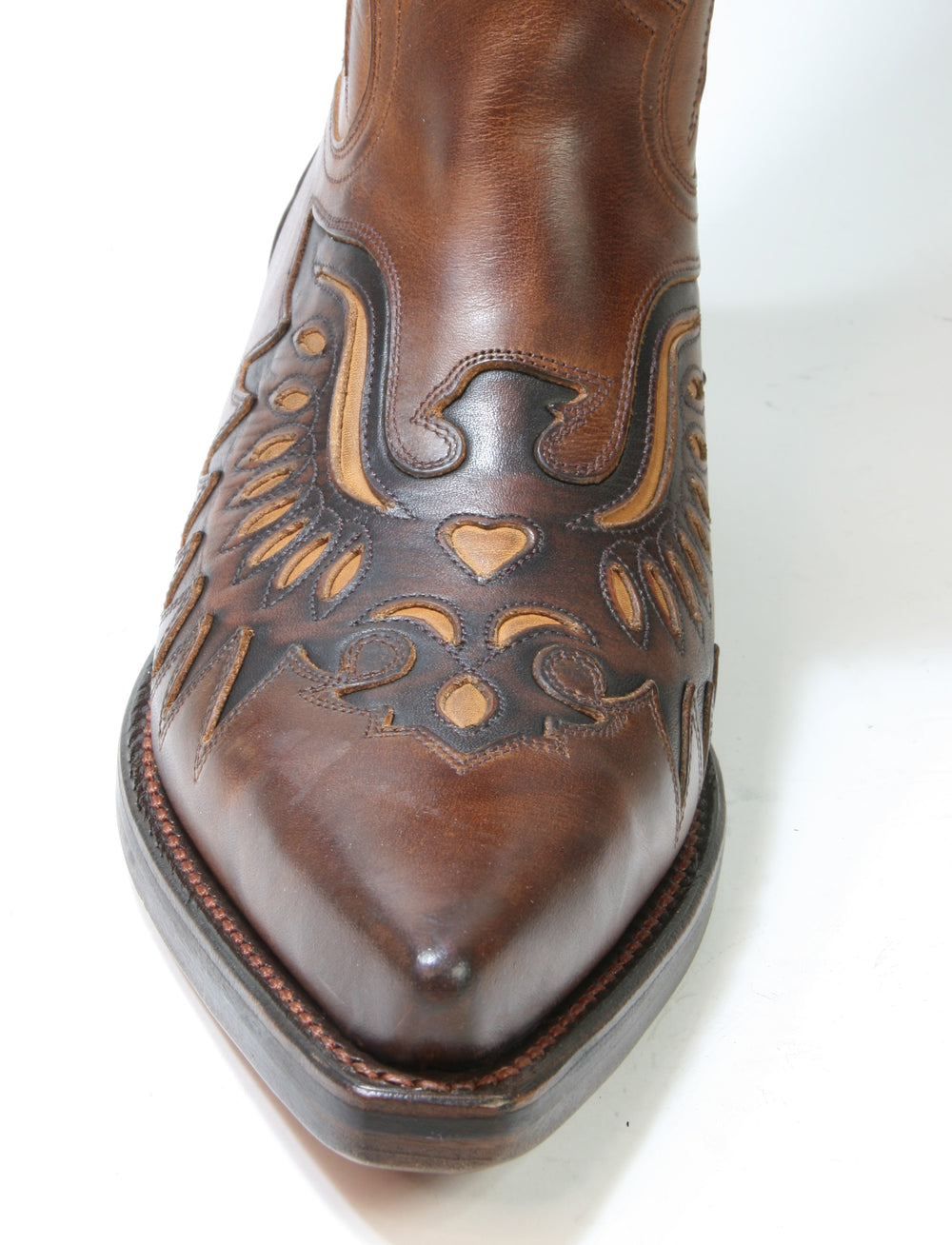 2626 Eagle MAYURA Cowboystiefel Pull Gras Castano Old Manchado