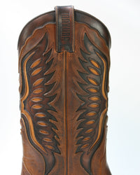 2626 Eagle MAYURA Cowboystiefel Pull Gras Castano Old Manchado
