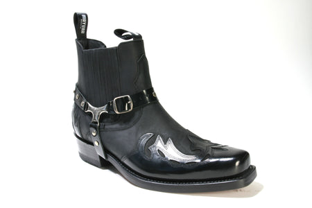 2646 Mayura Stiefeletten Flor. Black Crazy Old Black