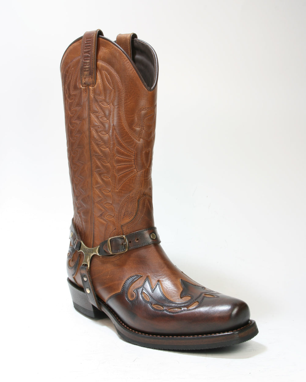 Mayura Bikerboots aus gebrushtem Leder im Used-Look
