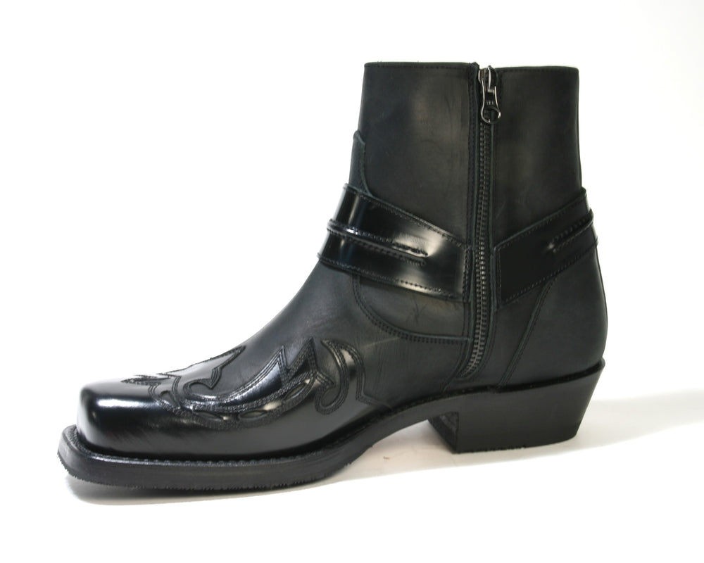 2663 MAYURA Boots Flor. Negro Crazy Horse Negro