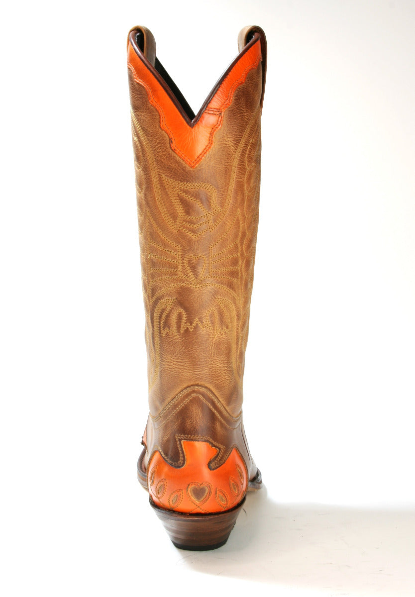 2720 ​​Sendra Boots Cowboy boots Flota Miele Orange
