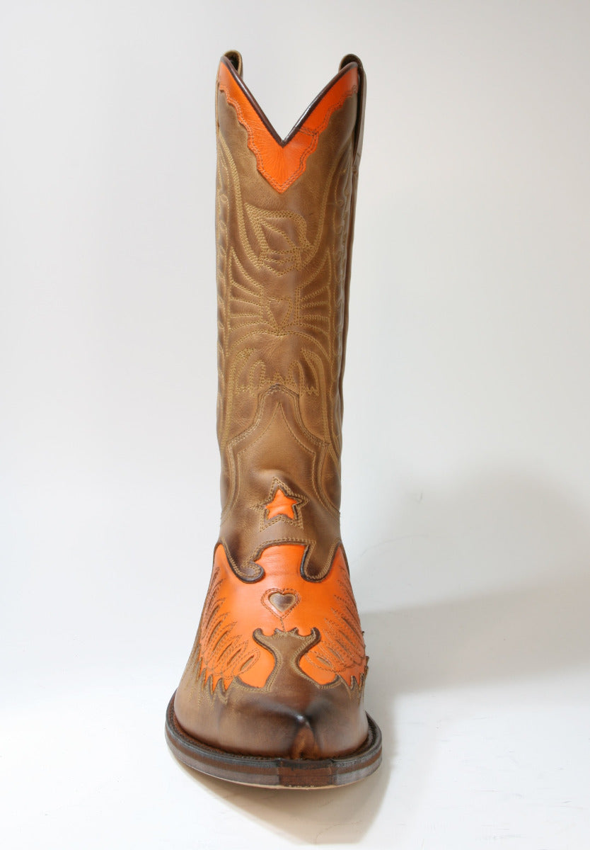 2720 ​​Sendra Boots Cowboy boots Flota Miele Orange