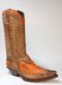2720 ​​Sendra Boots Cowboy boots Flota Miele Orange