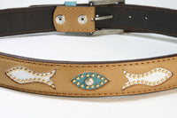 3209 Original Belts Interchangeable Belt Marron Blanco