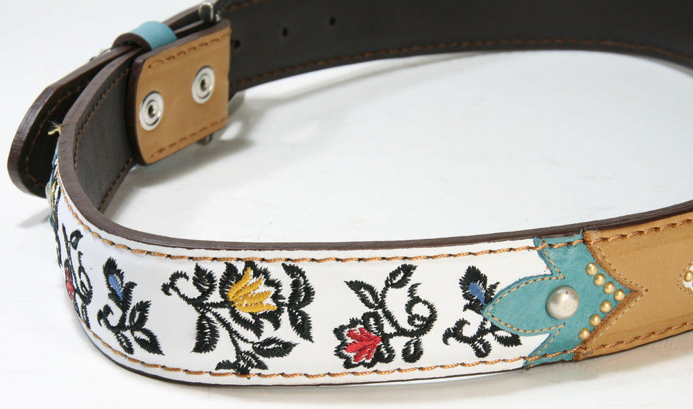 3209 Original Belts Interchangeable Belt Marron Blanco