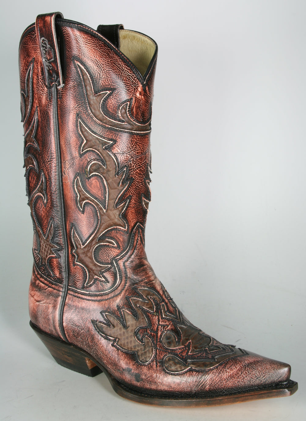 3221 Rancho Cowboystiefel Antic Salmon