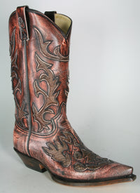 3221 Rancho Cowboystiefel Antic Salmon