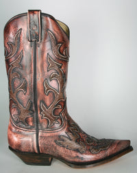 3221 Rancho Cowboystiefel Antic Salmon