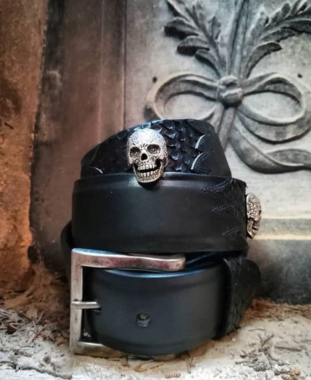 3231 Original belts Belts Negro Python Skulls