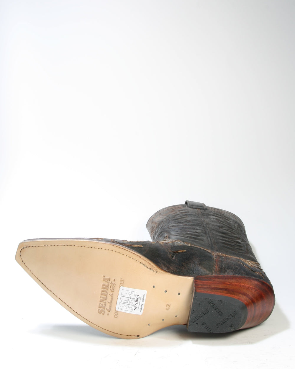 3241 Sendra Cowboystiefel Barbados Quersia Python Fantasia braun