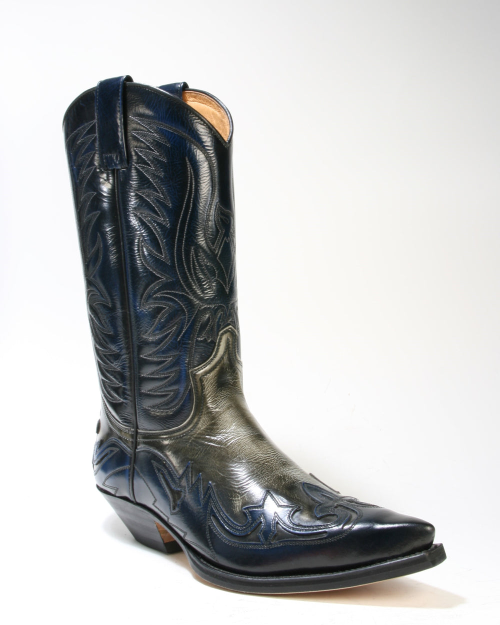 3241 Sendra Cowboystiefel Denver Azul Hueso Dirty