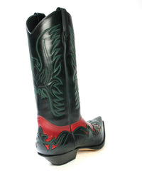 3241 Sendra Cowboystiefel IBIZA Ciclon Negro Ciclon Rojo