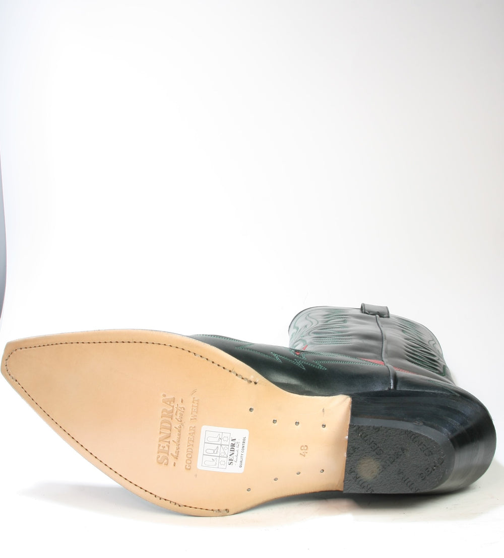 3241 Sendra Cowboystiefel IBIZA Ciclon Negro Ciclon Rojo