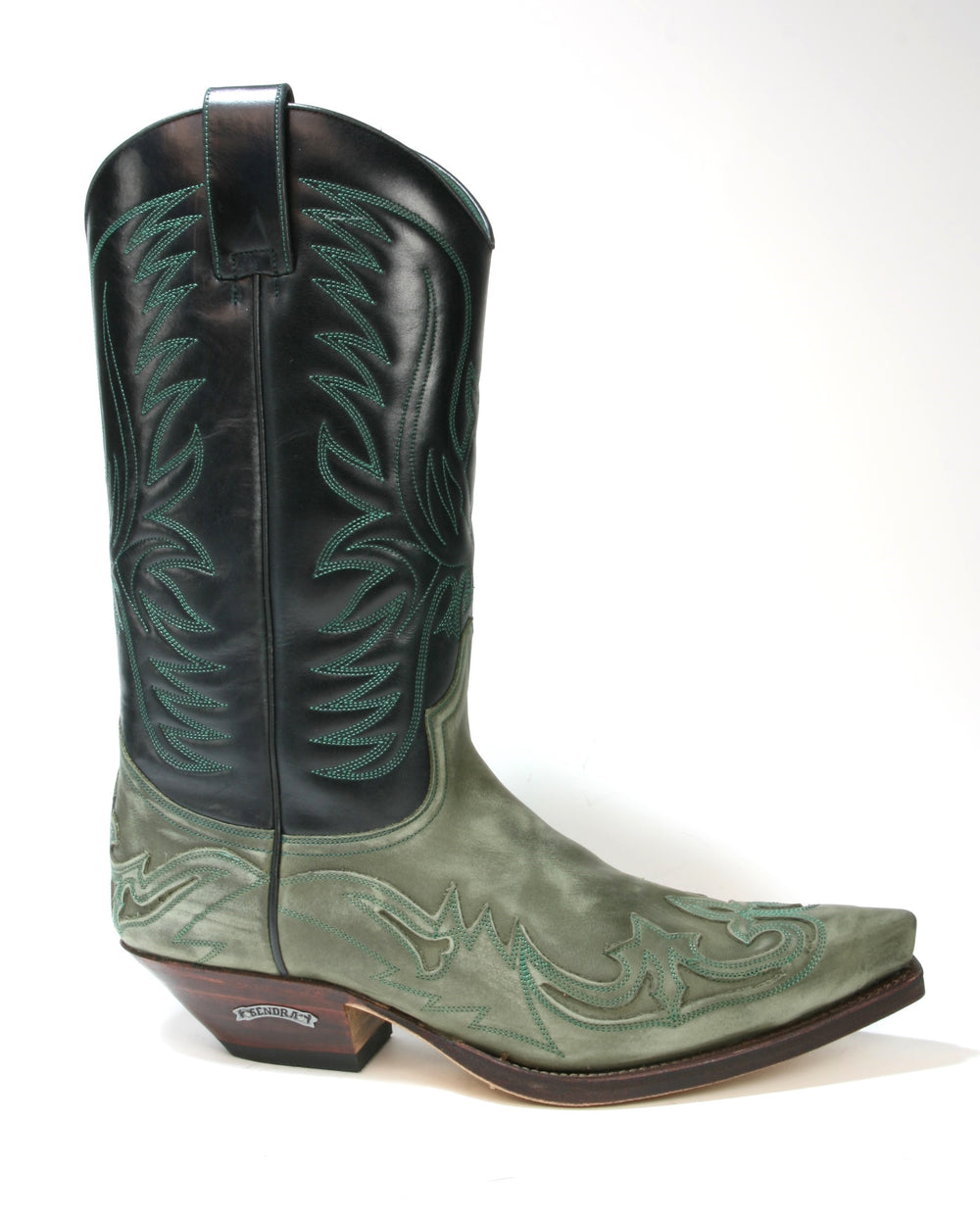 3241 Sendra Cowboystiefel Flota Military Flor. Verde