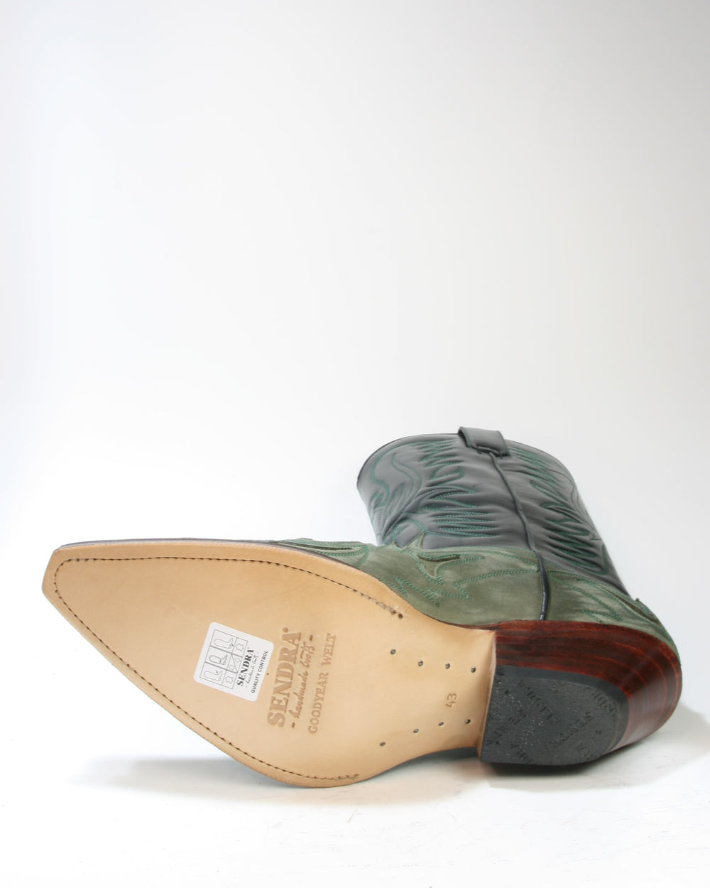 3241 Sendra Cowboystiefel Flota Military Flor. Verde