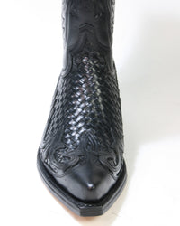3241 Sendra Cowboystiefel Trenzado IBIZA Ciclon Negro