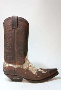 3241 Sendra cowboy boots brown Python Natural