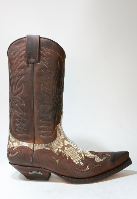 3241 Sendra cowboy boots brown Python Natural