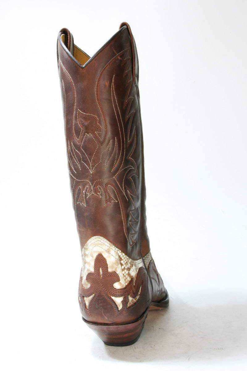 3241 Sendra cowboy boots brown Python Natural