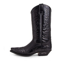 3241 Sendra Cowboystiefel WEST Flor. Negro Spr. Negro