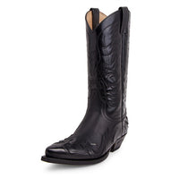 3241 Sendra Cowboystiefel WEST Flor. Negro Spr. Negro