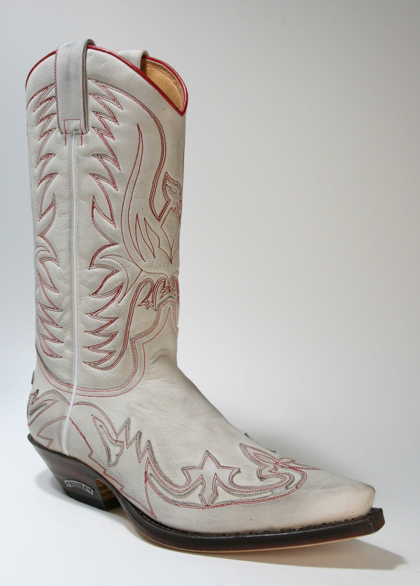 3241 Flota Off White SENDRA Cowboystiefel