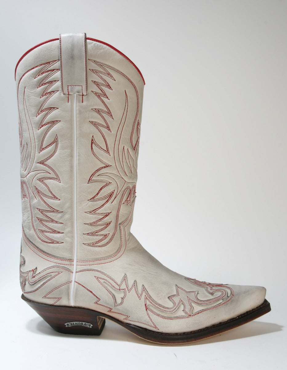 3241 Flota Off White SENDRA Cowboystiefel