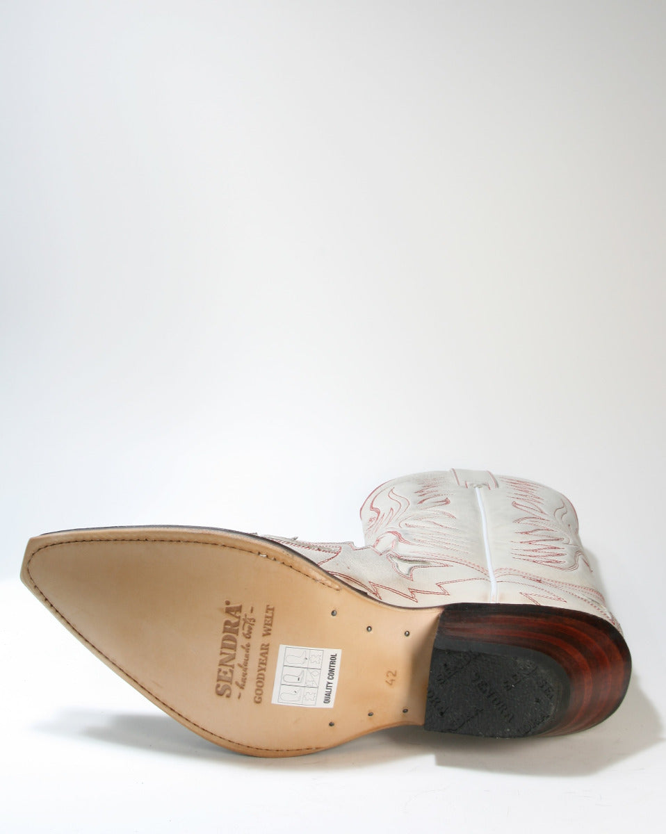 3241 Flota Off White SENDRA Cowboystiefel