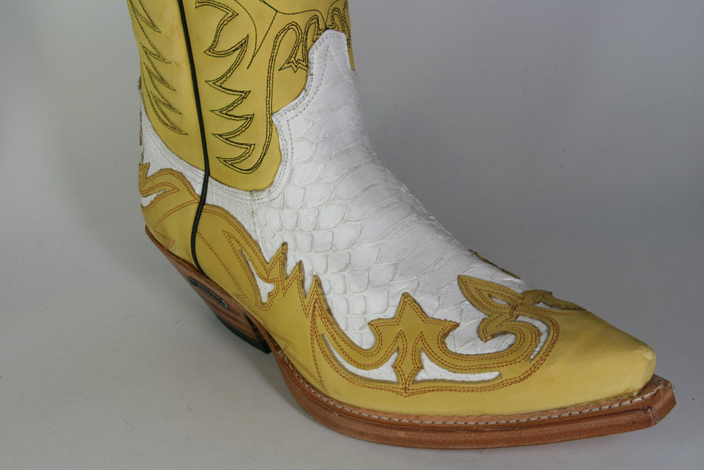 3241 Sendra cowboy boots N. Skimo Python Blanco