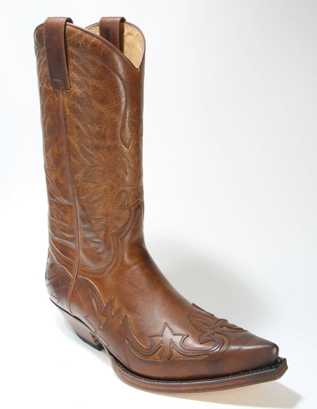 3241 Sendra Boots Cowboystiefel Evolution Tang Usado Marron