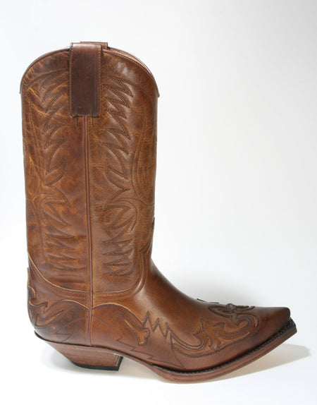 3241 Sendra Boots Cowboystiefel Evolution Tang Usado Marron