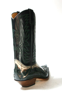 3241 Sendra Cowboystiefel Flora Verde Botella Denver Canela