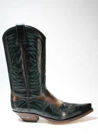 3241 Sendra Cowboystiefel Flora Verde Botella Denver Canela dark
