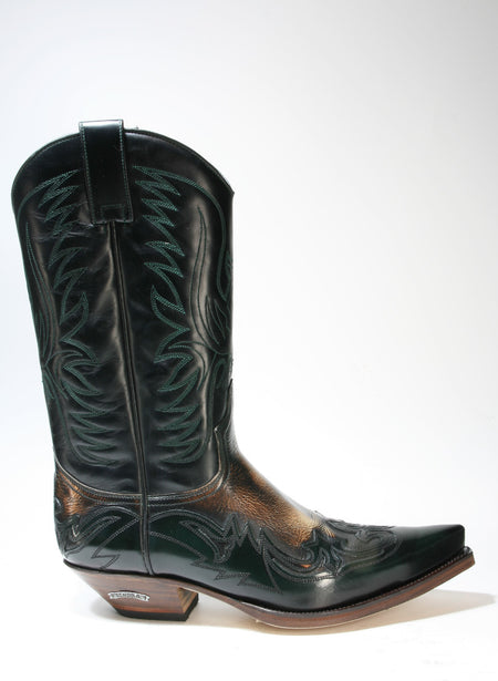 3241 Sendra Cowboystiefel Flora Verde Botella Denver Canela dark