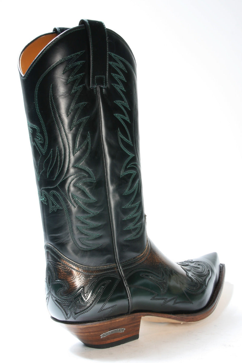 3241 Sendra Cowboystiefel Flora Verde Botella Denver Canela dark