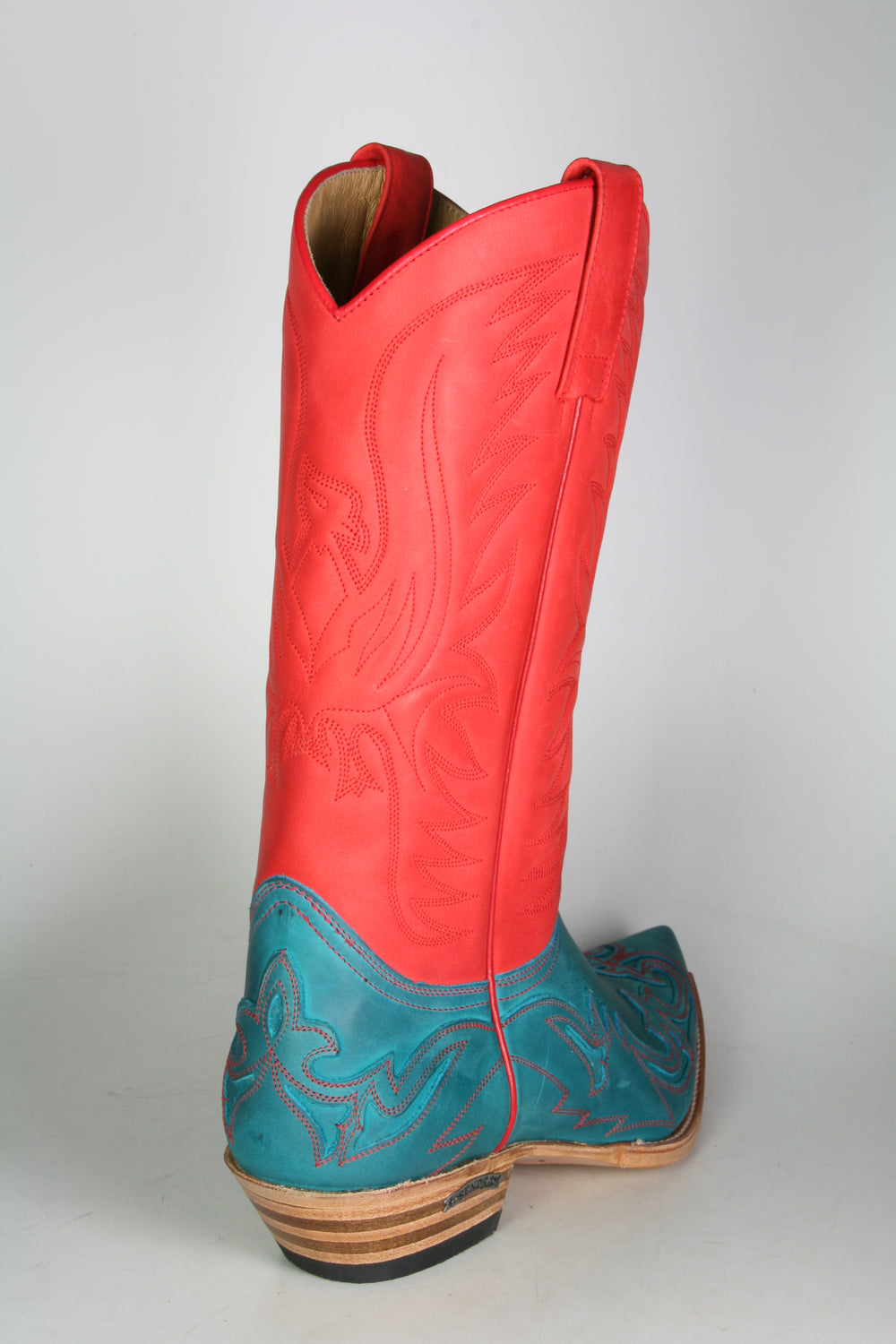 3241 Sendra cowboy boots Floter Turquesa Rojo