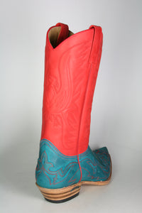 3241 Sendra cowboy boots Floter Turquesa Rojo