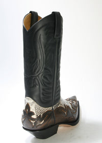3241 Sendra Cowboy Boots Natural Antic Jacinto Pyth. Barr. Nat.