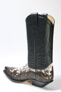 3241 Sendra Cowboy Boots Natural Antic Jacinto Pyth. Barr. Nat.