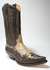 3241 Sendra Boots Cowboy boots Marron Python Iris