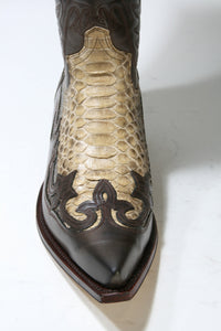 3241 Sendra Boots Cowboy boots Marron Python Iris
