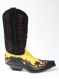 3241 Sendra Cowboystiefel Spr. Negro Rocio Sol