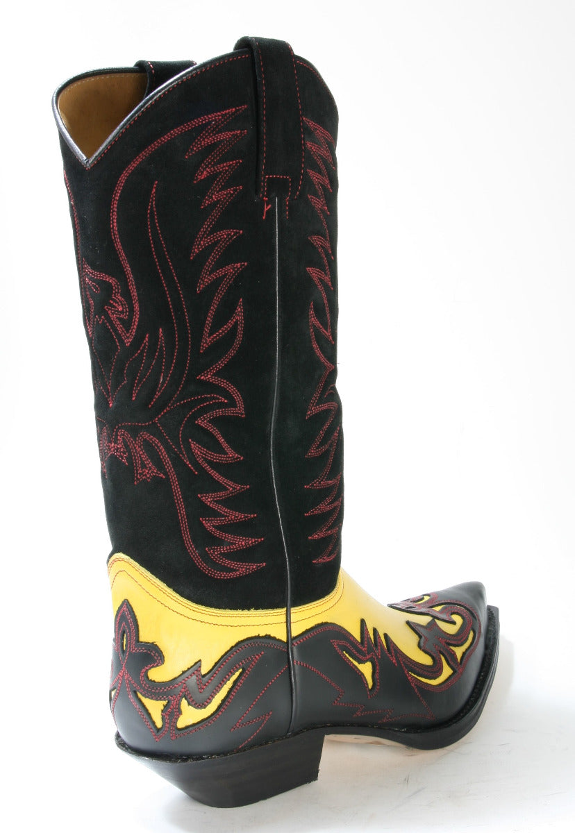 3241 Sendra Cowboystiefel Spr. Negro Rocio Sol