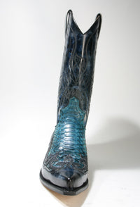 3241 Sendra Boots Denver Azul Python Fantasia Turquesa