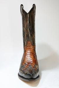 3241 Sendra Cowboy Boots Denver Canela Python Barr Savoy