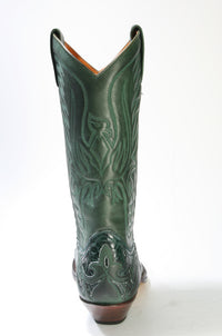3241 Sendra cowboy boots Salvaje Forest Python Barr. Verde