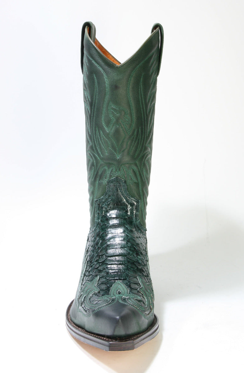 3241 Sendra cowboy boots Salvaje Forest Python Barr. Verde