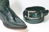 3241 Sendra cowboy boots Salvaje Forest Python Barr. Verde