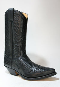 3241 Sendra Cowboystiefel Trenzado IBIZA schwarz